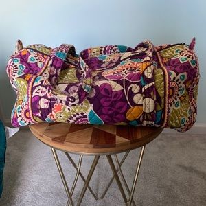 Vera Bradley plum crazy small duffle